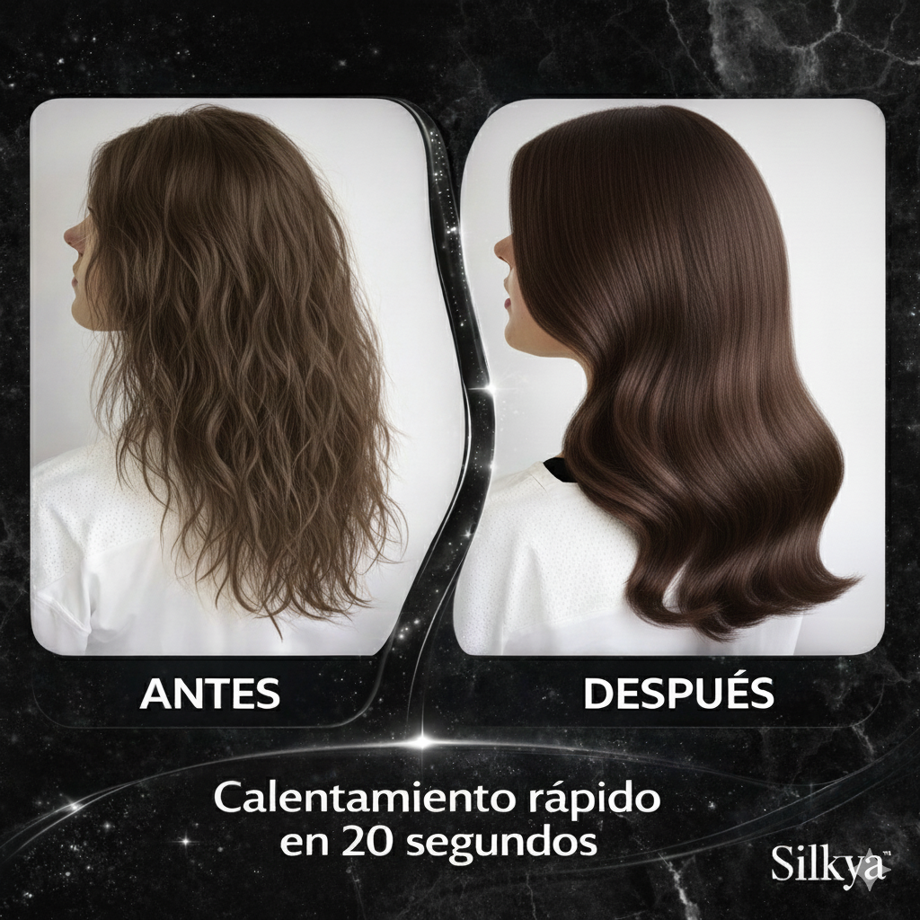 Cepillo Alisador/Rizador de Pelo SILKYA